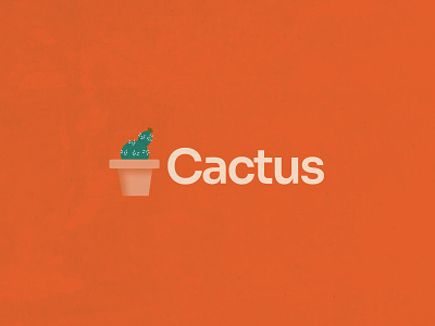 Cactus Logo branding cactus colors design font illustration logo logo design new logo orange sand vector