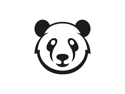 Panda symbol animal logo bear logo black and white branding creative logo logo logo design logo designer logotype modern logo nazariy dudnik panda panda logo smile logo symbol лого логотип
