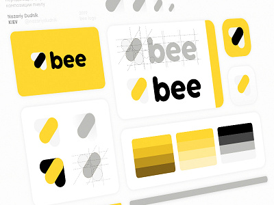 Bee | Logo creation bee logo brand designer branding emblem flat design logo logo bee logo design logo designer logo grid logo process logodesign logos logotype nazariydudnik брендинг дизайн логотипа лого логотип логотип пчелы