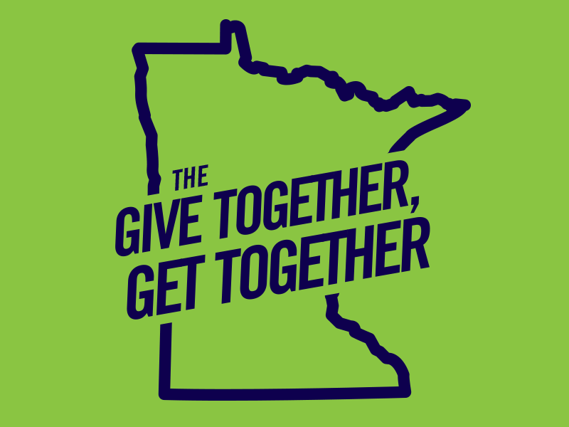 Give Together Get Together twin cities typography greater twin cities united way united way identity design logo print design graphic design give together get together trade gothic thick lines minnesota