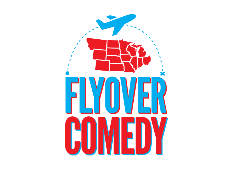 Flyover Comedy Logo branding brand typography graphic design identity design identity logo design logo midwest flyover comedy flyover comedy