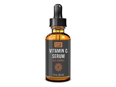 Vitamin C Serum Label Design