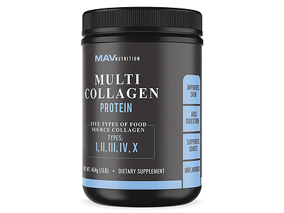 Collagen Supplement Label Design