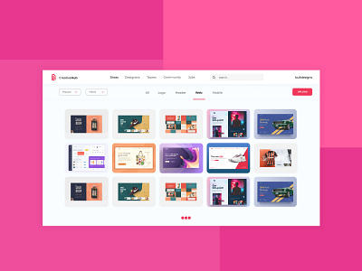 Dribbble style website dribbble ui uiux userinterface