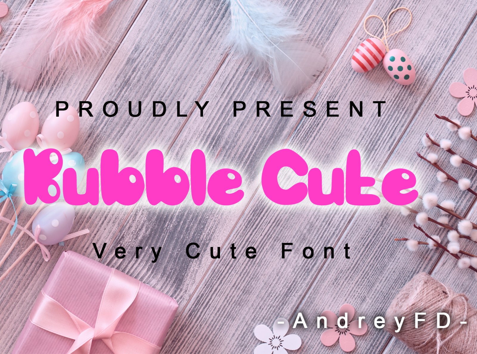 bubble cute by Andrey Font Design on Dribbble