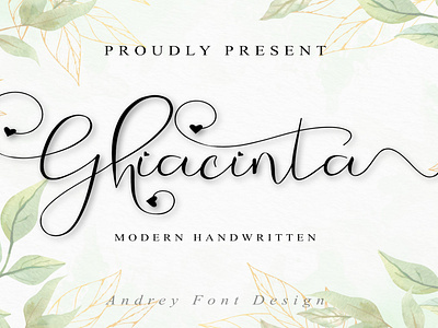 Ghiacinta art design font fontandroid fontdesign fonts fontstyle fonty graphicdesign handlettering handwritten lettering popularfont trendingfont type typedesign typeface typography typographydesign weddingfont