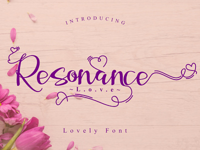 Resonance Love design font fontandroid fontdesign fontstyle graphicdesign handlettering handwritten lettering typography