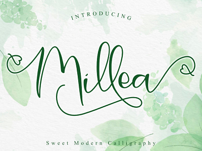 Millea design font fontdesign fontstyle graphicdesign handlettering illustration logo typography