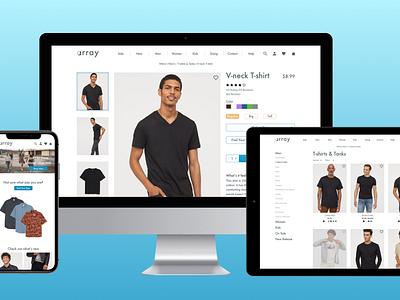 Array: An e-commerce experience built for the in-store shopper branding design ecommerce illustrator logo mobile mobile ui online shopping photoshop product design prototype prototyping sketch ui ui design ux ux design visual design