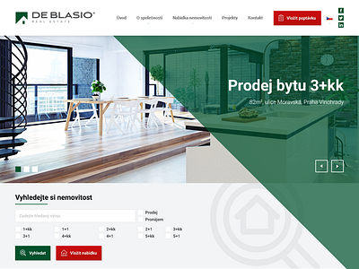 De Blasio real estate webdesign