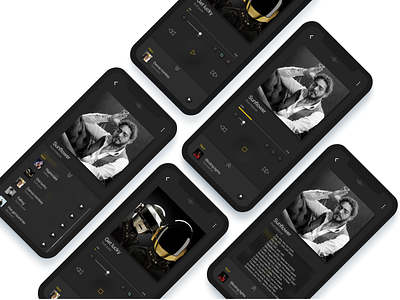 Music app UI concept
