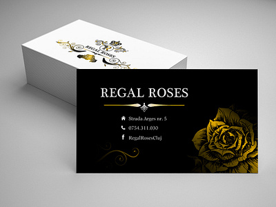 Business Card artwork brand brand design branding business business card design flower flower business card market market brand regal regal roses roses royal