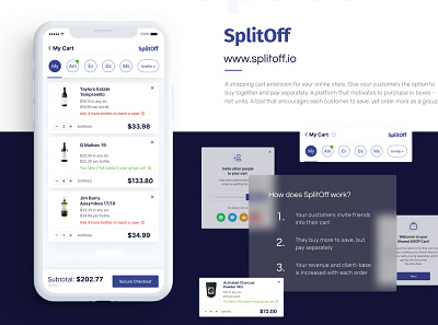 SplitOff app application design blue cart design eccomerce eccomerce app ecommerce app ecommerce design mobile mobile app mobile app design mobile design mobile ui ui