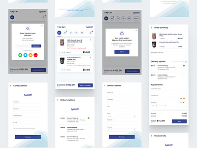 SplitOff app application application design design ui ux web web app