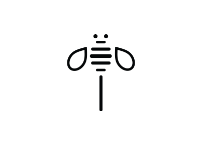 Bee Farm logo test concept abstract bee drop hive honey honey comb mark simple