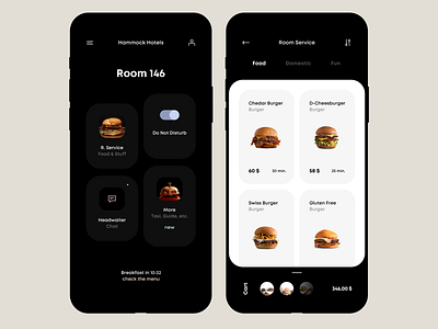 Hammock Hotels app clean food food and drink food app foodie hotel hotel app interface ios minimalistic mobile mobile app mobile app design mobile design mobile ui ui ux
