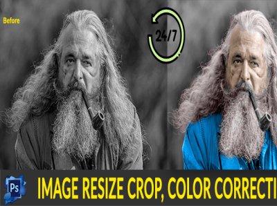 image resize crop color correction