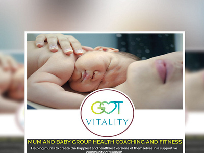 Mum Baby Group Health banner design flyer design