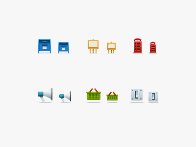 "540 Icons" Set 540 icons collab icons multicolor phonebooth pixel perfect set web web design