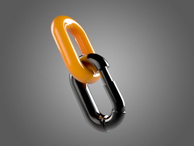 Lock them reflections carabiner chain photoshop plastic reflections