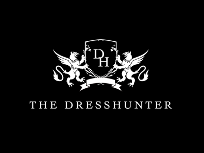 The dresshunter brand branding clothing design fashion identity logo