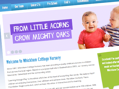 Nursery children design development illustration nursery vector web web design website