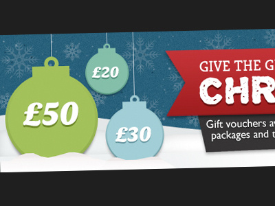 Christmas gift card banner