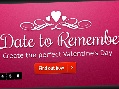 Valentines Day Banner advert banner marketing offer online valentines day