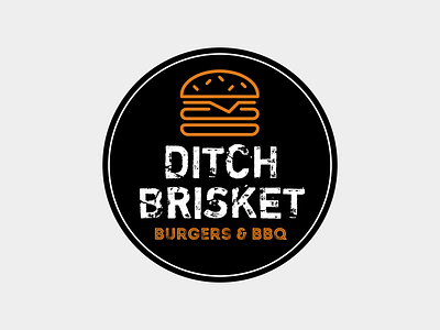 Ditch Brisket logo branding logo design
