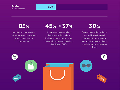 Infographic for Paym business infographic mobile vector