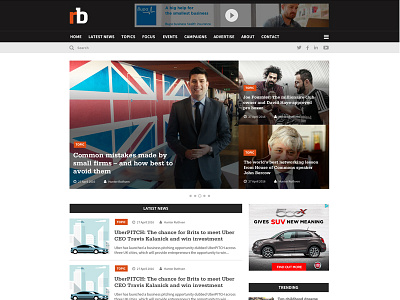 Real Business website blog business flat magazine web design website