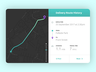 Daily UI challenge #020 — Location Tracker