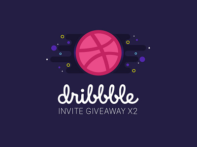 2 Dribbble Invites dribbble invitation invite
