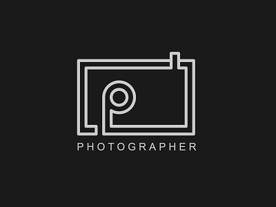 Pcamera design graphic design icon logo minimal vector