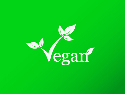 Vegan design graphic design illustration logo type typography vector