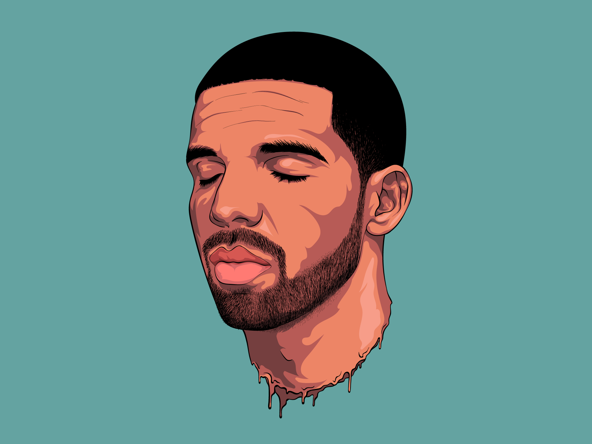 Drake artwork dribbble. 