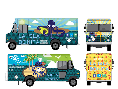 Isla Bonita Food Truck illustration