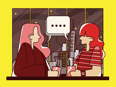 Coffee Talk Illustration