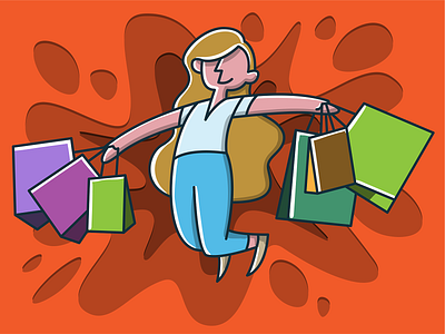 Shopping Day Illustration