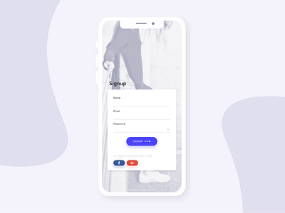 Daily UI - #001 design fashion login ui mobile ui signup