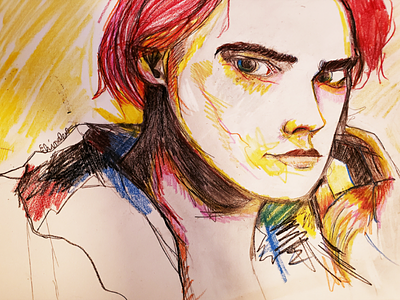 Devious celebrity character colored pencils drawing gerard way