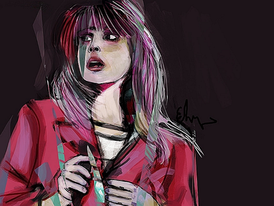 Social phobia adobe digital hayley williams painting paramore photoshop