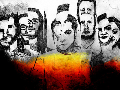future violents band art conceptual digital fanart illustration portrait art weird