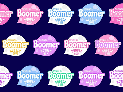 Boomer Bubble Gum Stickers bubble gum chew stickers wrigley