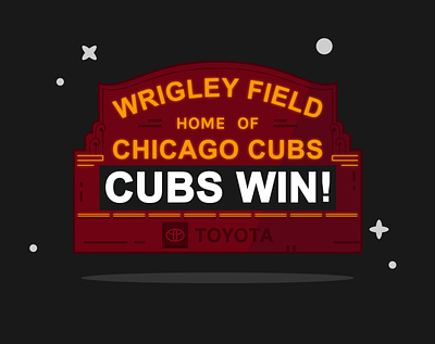 Night Game at Wrigley baseball chicago cubs fields illinois mlb wine wrigley wrigley field