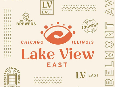 Lake View East Branding branding brewers chicago east idenity lake laughing view waves