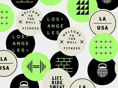 The Wall Fitness branding fitness gym lift los angeles ride run sweat wall