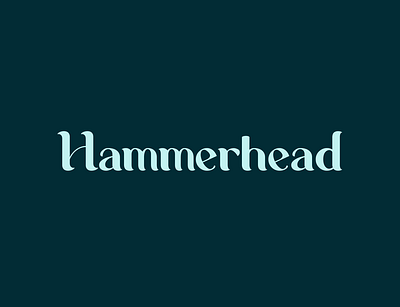 Hammerhead Fishing branding fishing hammerhead identity logo