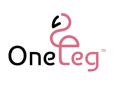 OneLeg bird branding design flamingo flamingo logo illustration logo pink vector