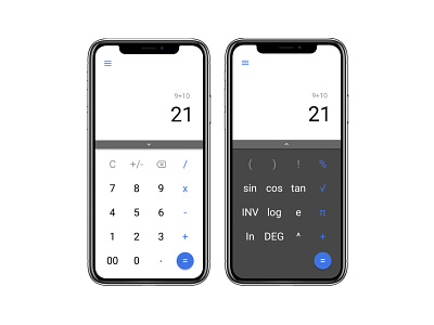 Calculator - DailyUI Day 4 app calculator dailyui iphone mobile ui